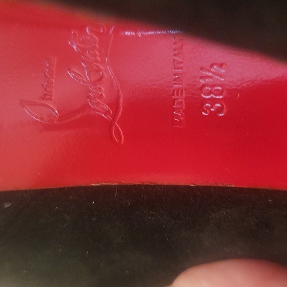 Christian Louboutin Bibi 140mm Platform High Heels with Platform in Black Suede - Picture 13 of 14